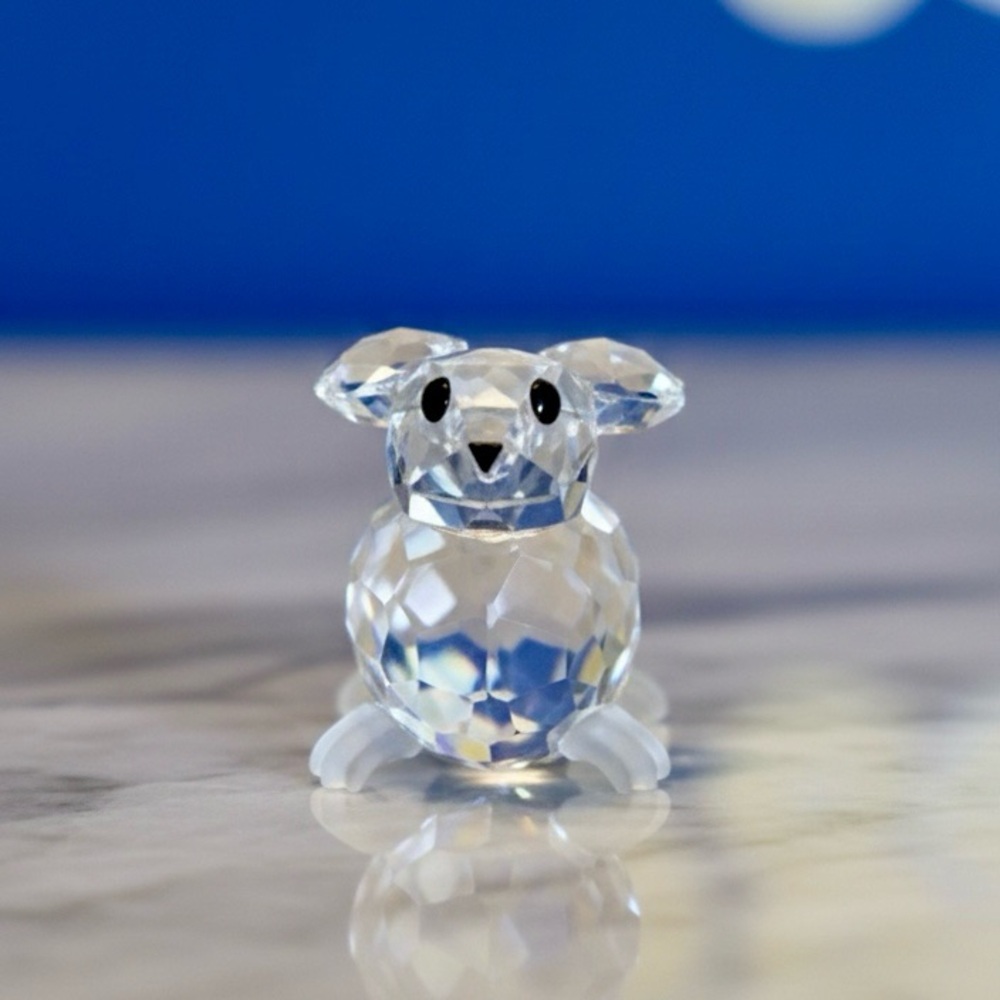 SWAROVSKI In the Meadow - Field Mouse Crystal with Box 1in VTG